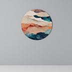 ABSTRACT LANDSCAPE Round Wall Art