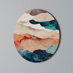 ABSTRACT LANDSCAPE Round Wall Art