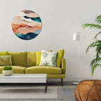 ABSTRACT LANDSCAPE Round Wall Art