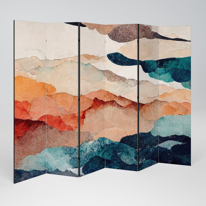 ABSTRACT LANDSCAPE 6-Panel Room Divider