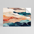 ABSTRACT LANDSCAPE Peel and Stick Horizontal Poster