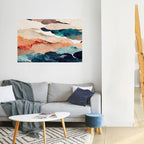 ABSTRACT LANDSCAPE Peel and Stick Horizontal Poster