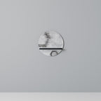 HEXAGONAL FIGURES Round Art Shelf In Black Finish