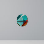 CIRKULÄR RHAPSODY Oval konsthylla i svart finish