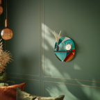 CIRKULÄR RHAPSODY Oval konsthylla i svart finish