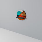 CIRCULAR RHAPSODY Round Art Shelf In Black Finish