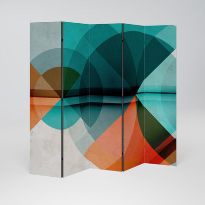 CIRCULAR RHAPSODY Decorative 5-Panel Room Divider