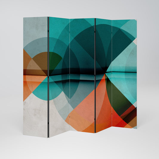 CIRCULAR RHAPSODY Decorative 5-Panel Room Divider