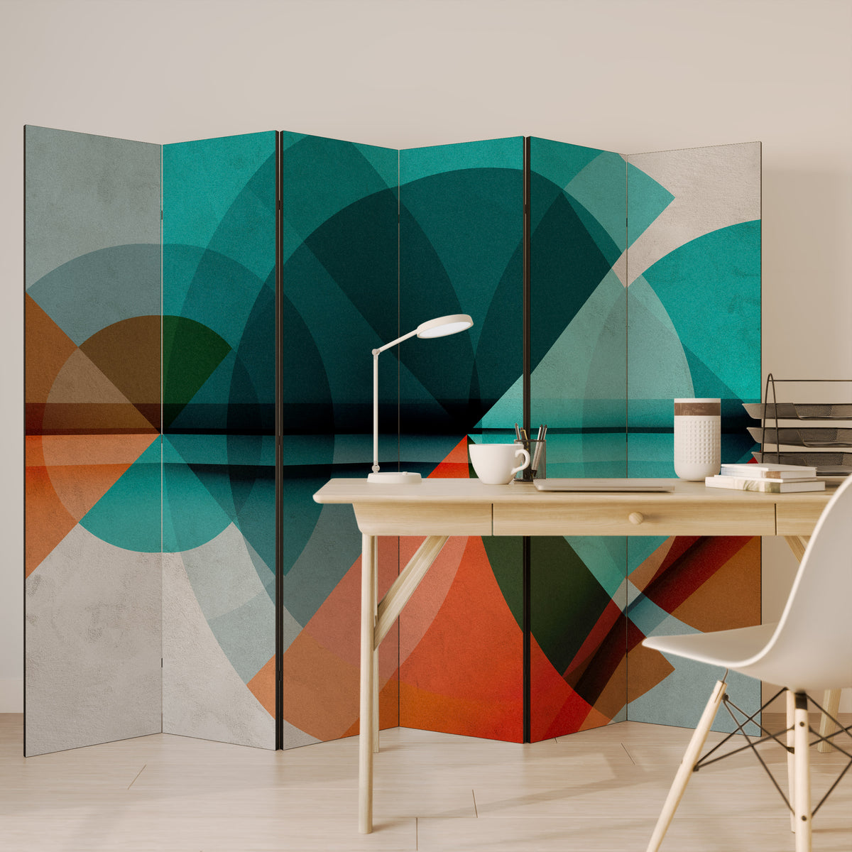 CIRCULAR RHAPSODY 6-Panel Room Divider