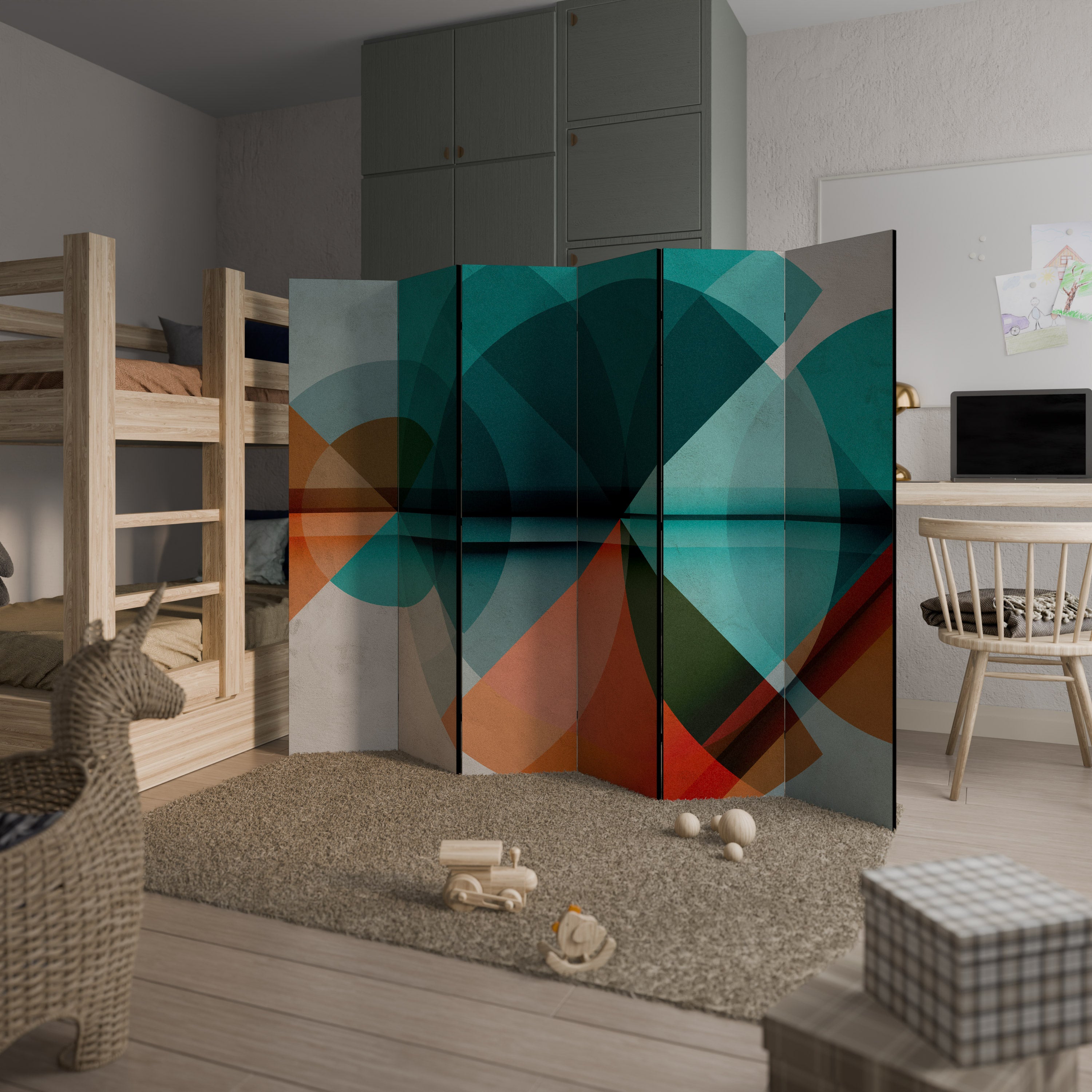 CIRCULAR RHAPSODY Rumsavdelare 6 paneler