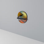 PIERCING SKÄRPA Oval konsthylla i svart finish