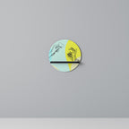 BODY LANGUAGE Round Art Shelf In Black Finish