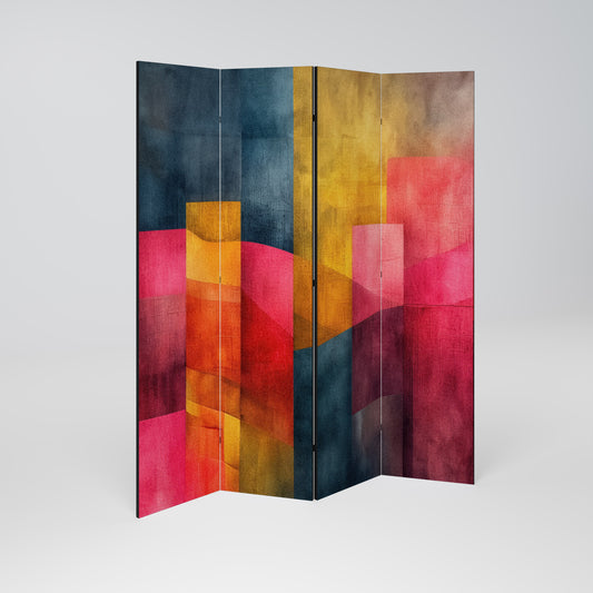 COLORFUL SOUNDS Decorative 4-Panel Room Divider