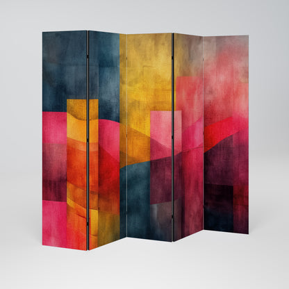 COLORFUL SOUNDS Dekorativ rumsavdelare – 5 paneler
