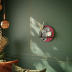 BE TOGETHER Round Art Shelf In Black Finish