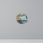 ABSTRAKTA TANKAR Rund konsthylla i svart finish