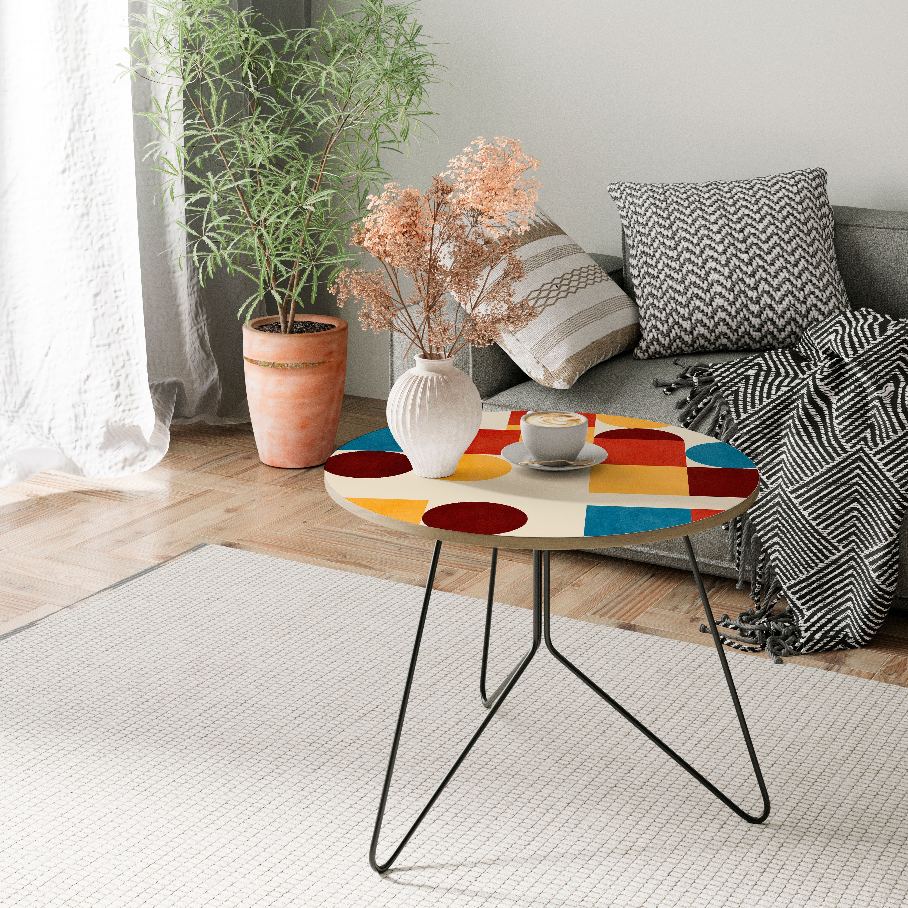 GEOMETRIC PUZZLE Large Coffee Table