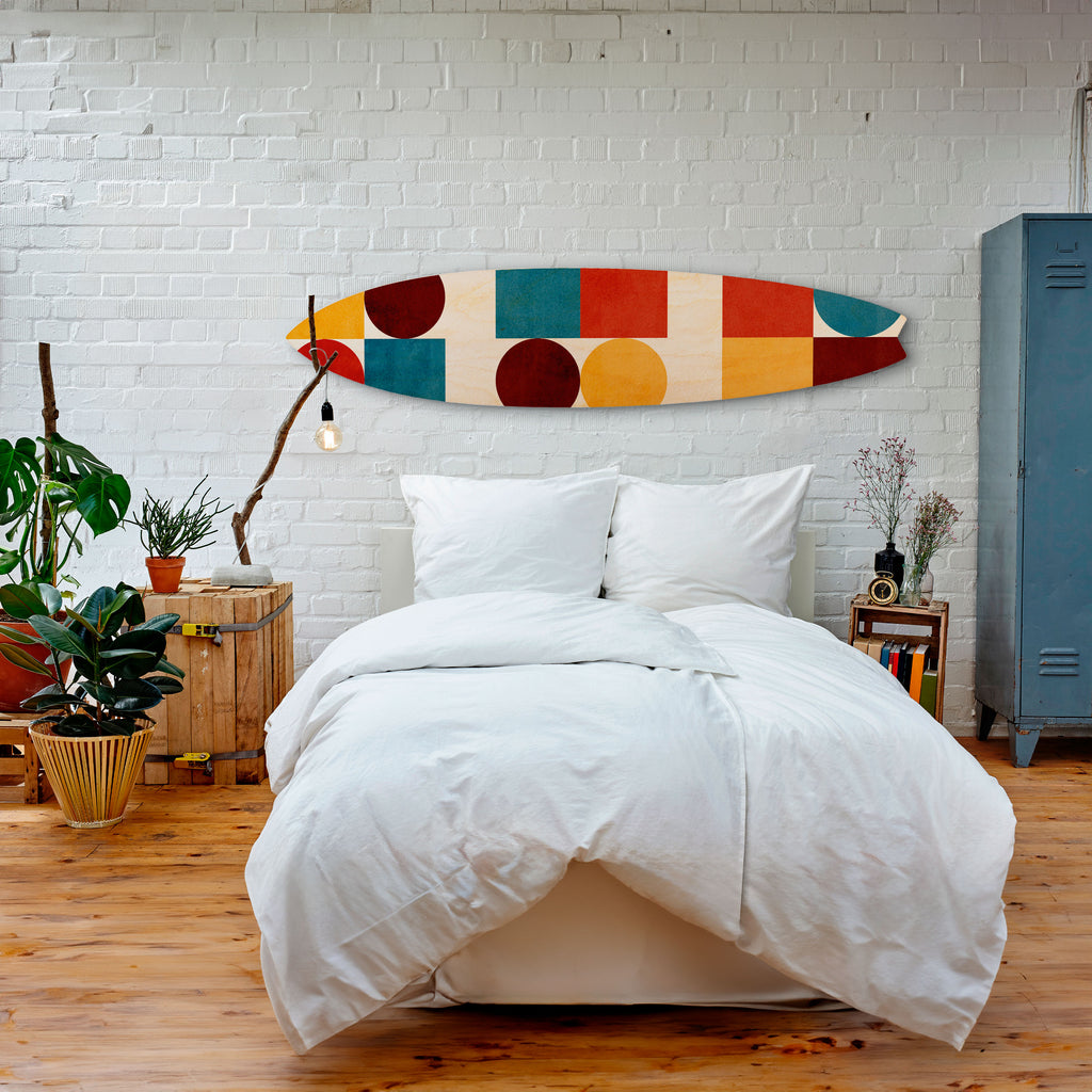 GEOMETRIC PUZZLE Dekorativ Surfbräda