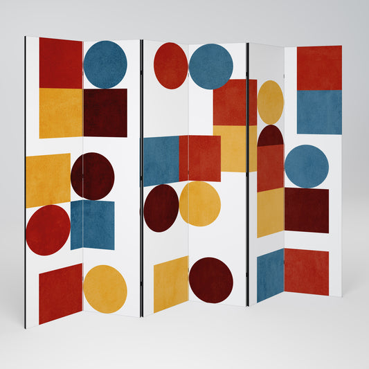 GEOMETRIC PUZZLE Rumsavdelare 6 paneler