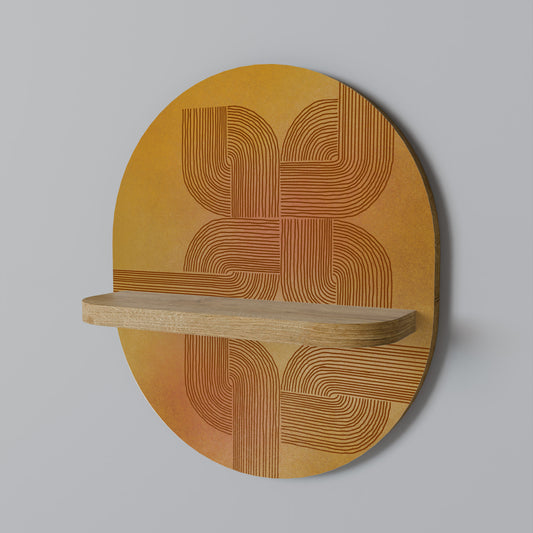 FÖRSTÄRKANDE RELATION Oval Konsthylla I Ekeffekt