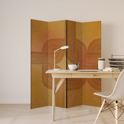 STRENGTHENING RELATION Decorative 4-Panel Room Divider