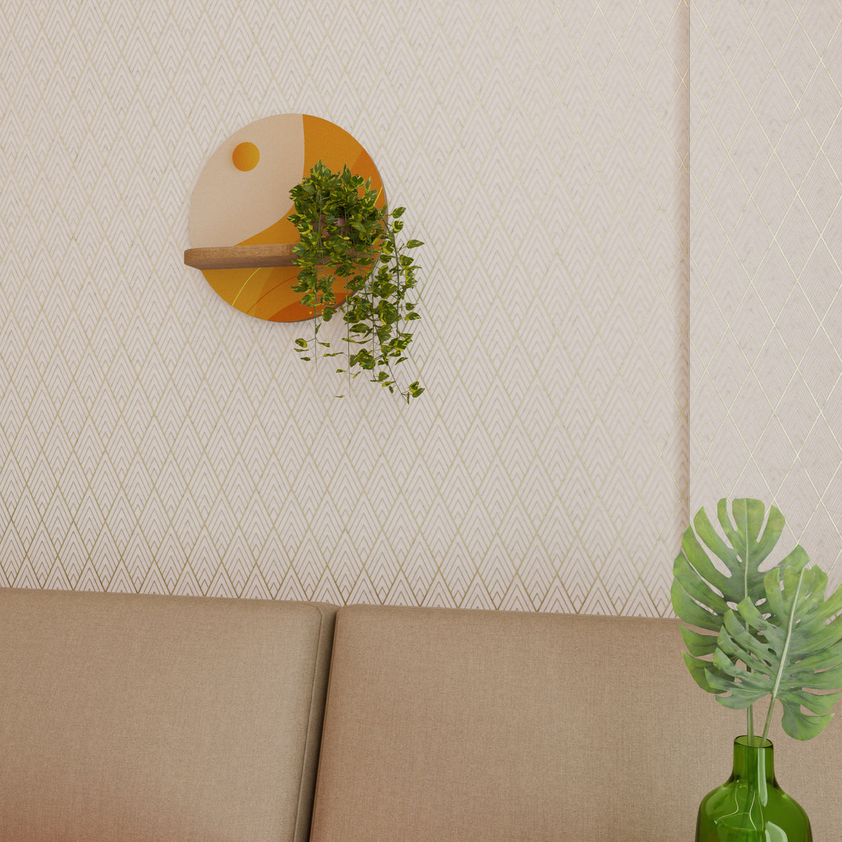 ORANGE ARRANGEMENT Dekorationshylla