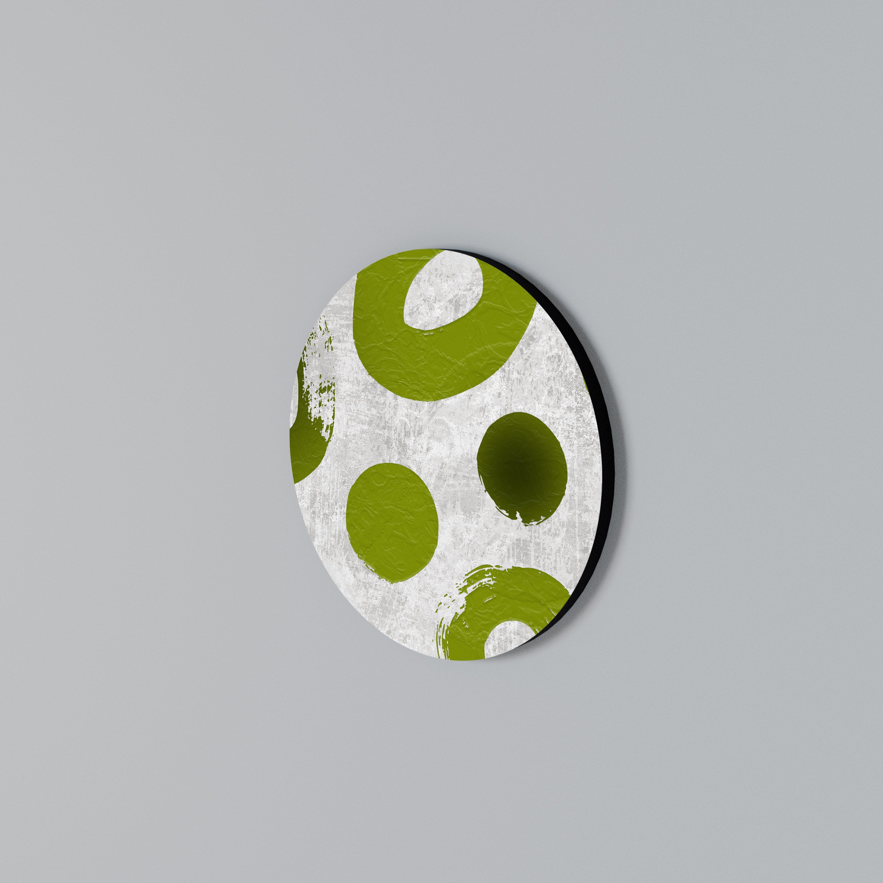 GREEN RHAPSODY Round Wall Art