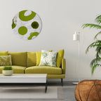GREEN RHAPSODY Round Wall Art