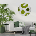 GREEN RHAPSODY Round Wall Art