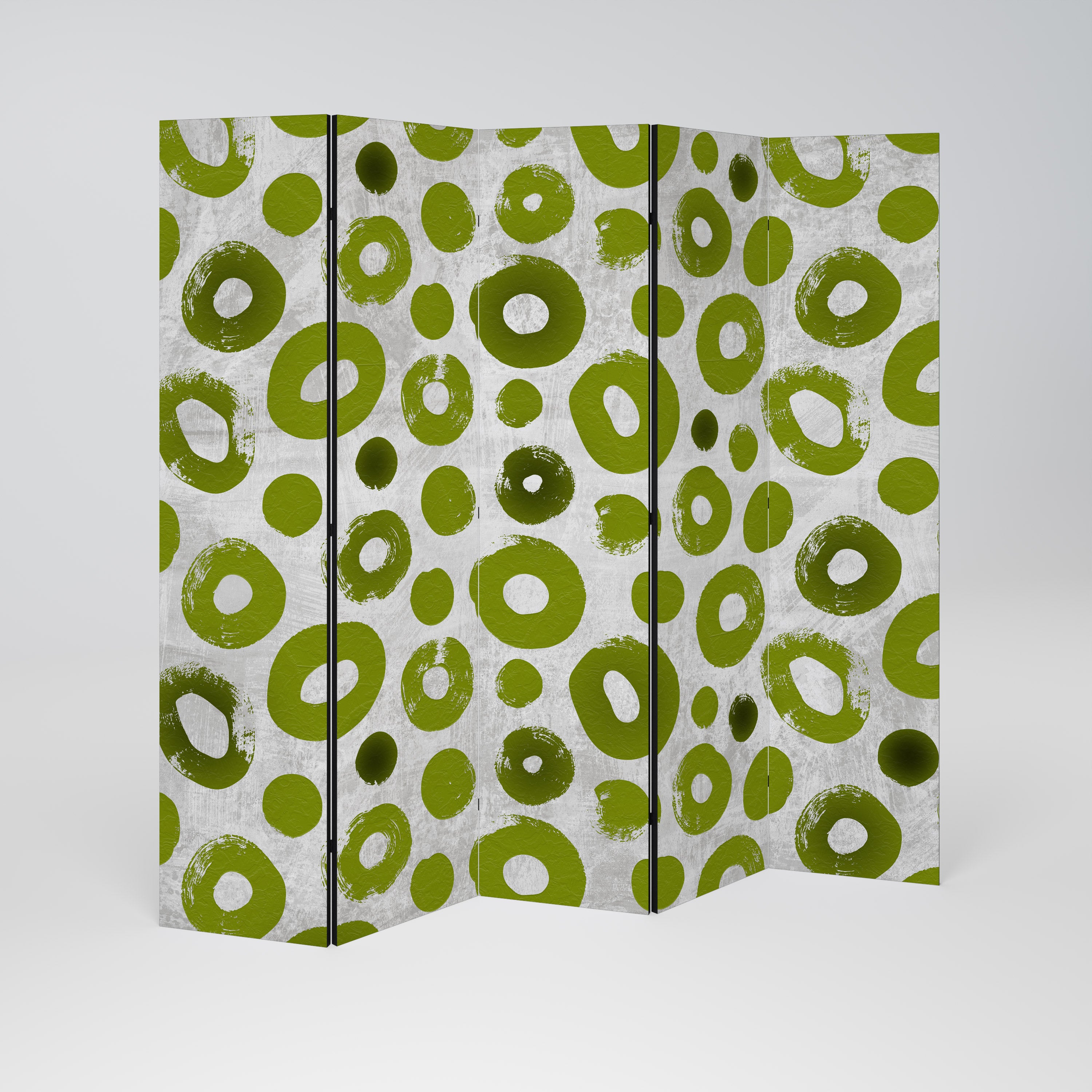 GREEN RHAPSODY Dekorativ rumsavdelare – 5 paneler