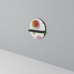 FÄRGRIK COSMOS Oval konsthylla i svart finish