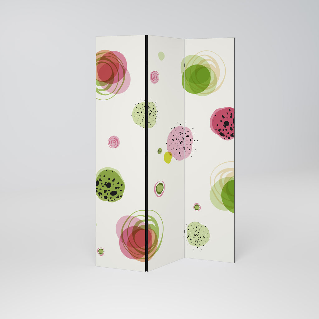 COLORFUL COSMOS Dekorativ rumsavdelare – 3 paneler