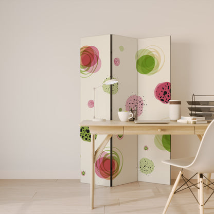 COLORFUL COSMOS Dekorativ rumsavdelare – 3 paneler