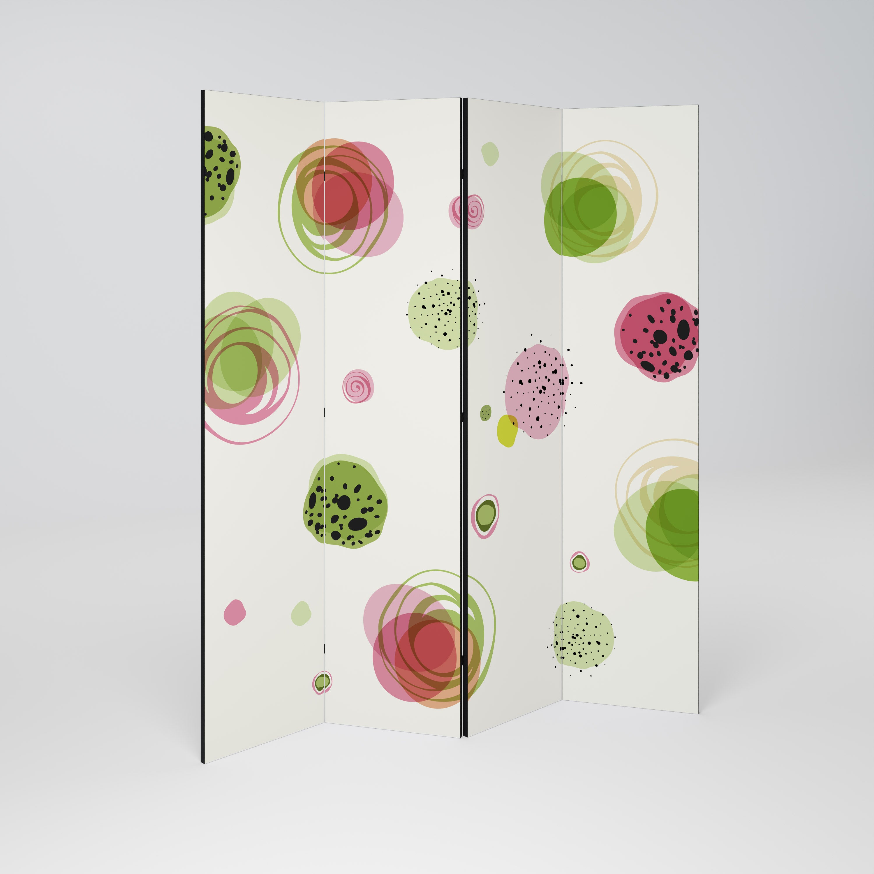 COLORFUL COSMOS 4-Panel Room Divider