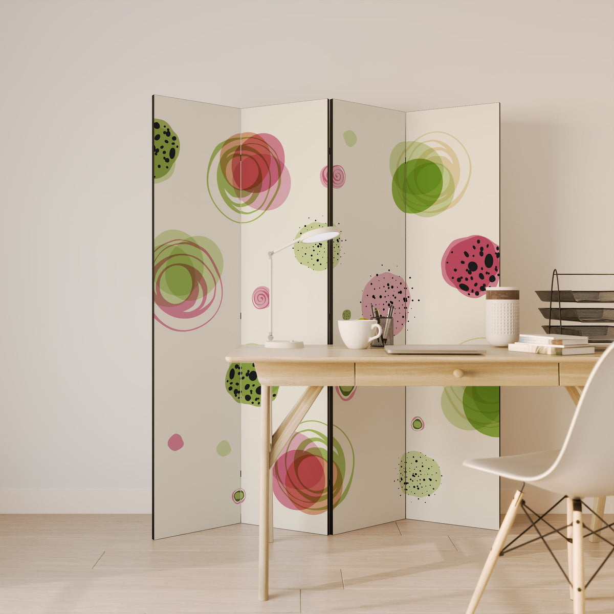 COLORFUL COSMOS Rumsavdelare 4 paneler