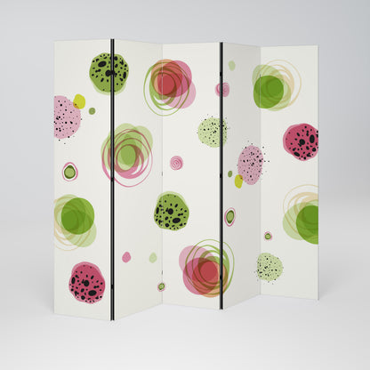 COLORFUL COSMOS Dekorativ rumsavdelare – 5 paneler