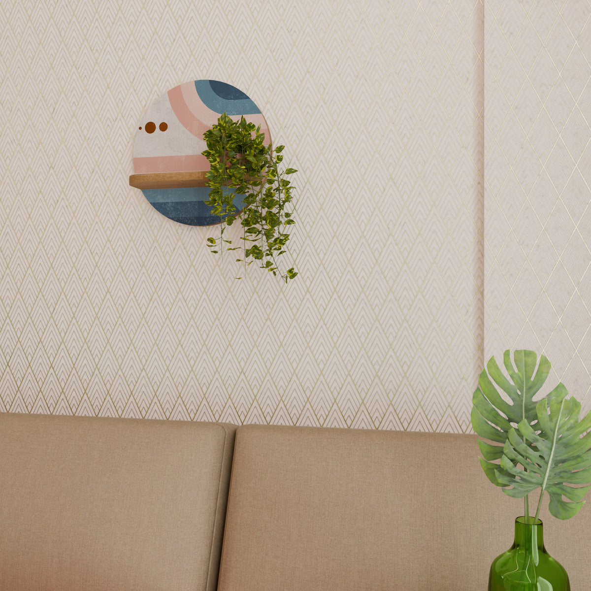 TWO HALVES Dekorationshylla