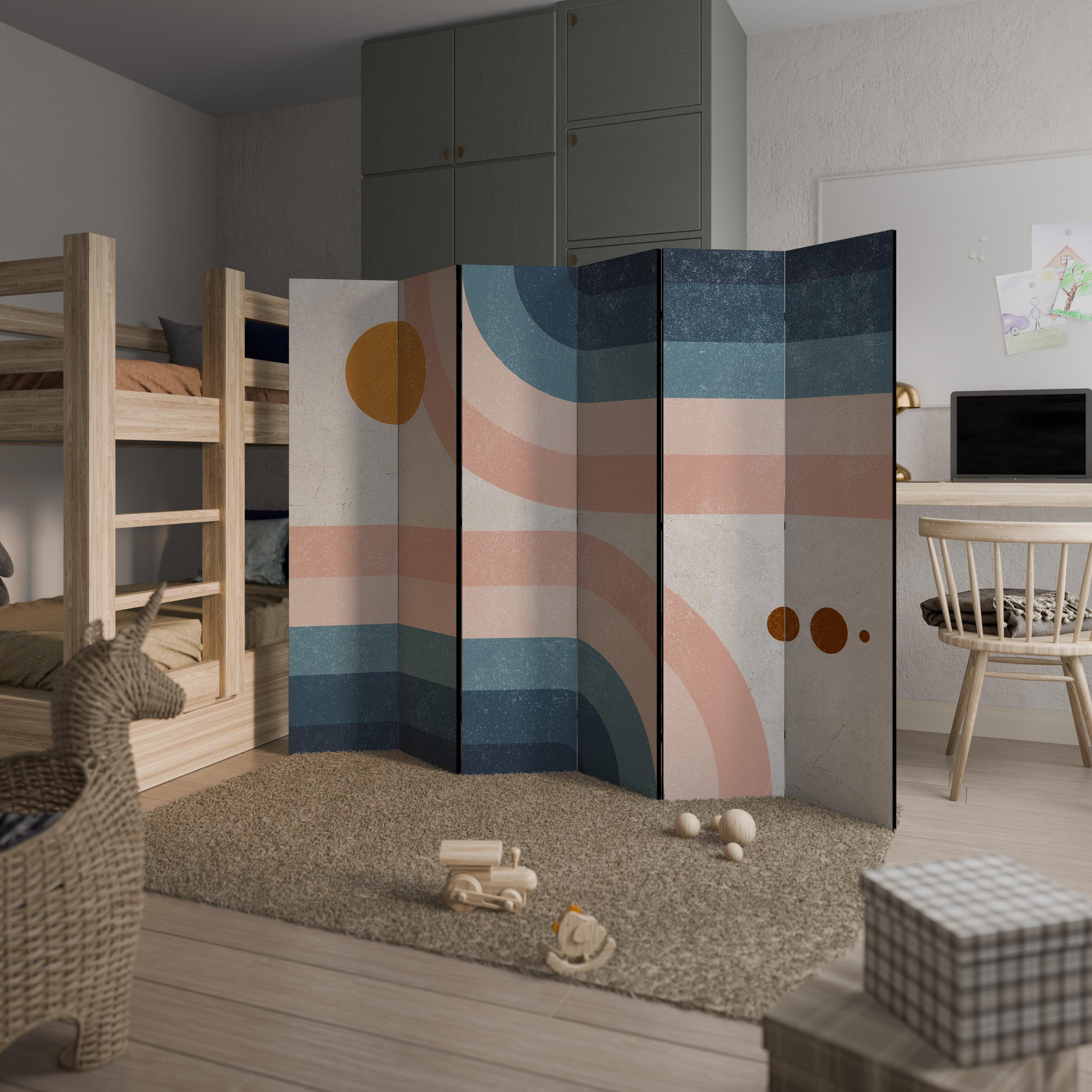 TWO HALVES Rumsavdelare 6 paneler