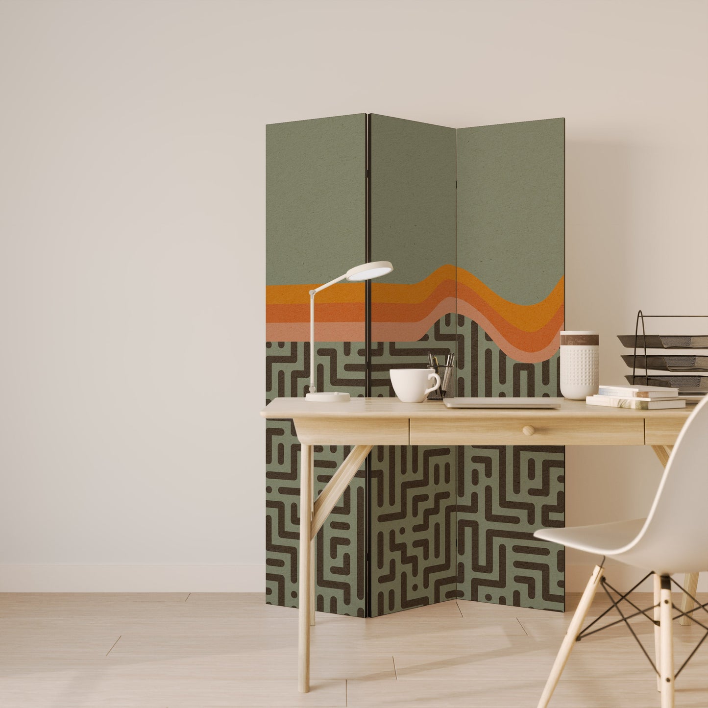 SIMPLE SOLUTIONS Decorative 3-Panel Room Divider
