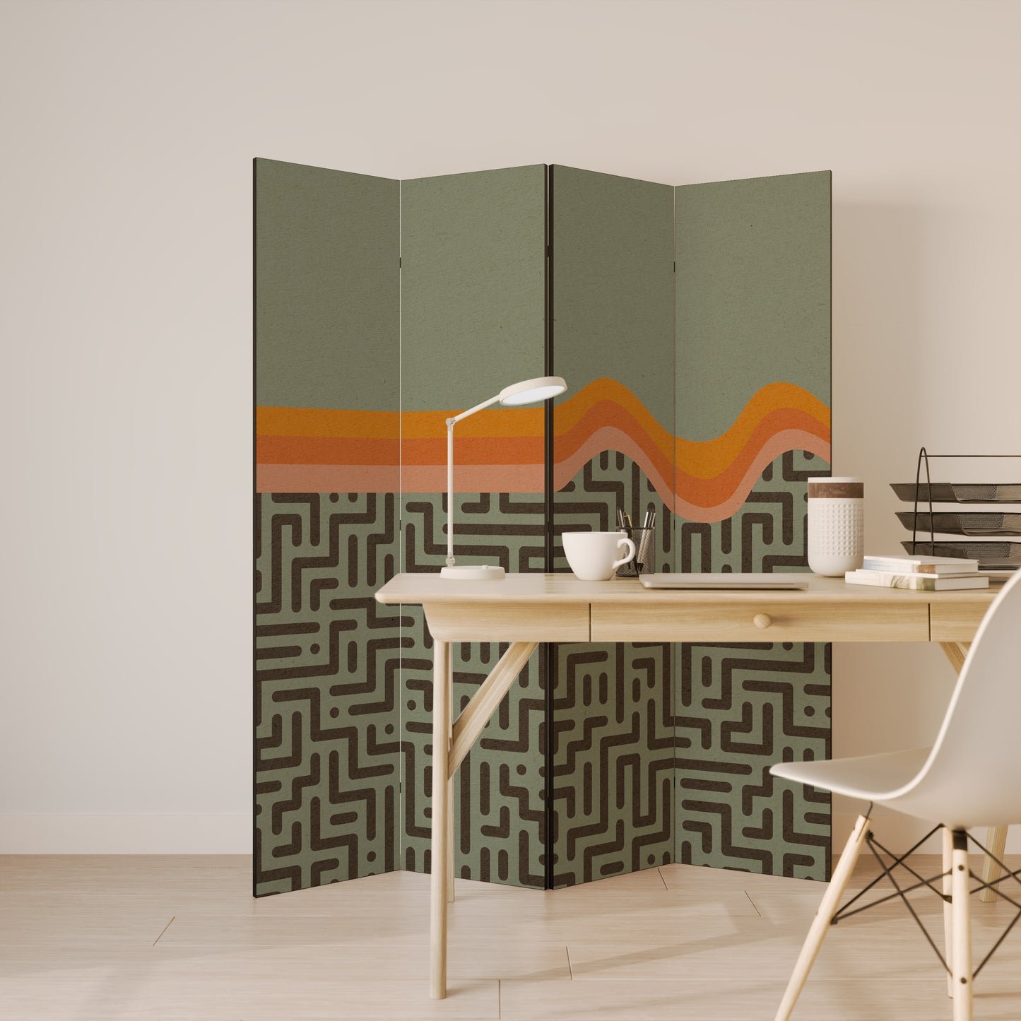 SIMPLE SOLUTIONS 4-Panel Room Divider