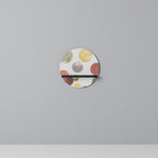 FLEETING HAPPINESS Round Art Shelf In Black Finish