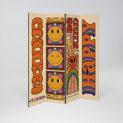 GROOVY POSTERS Rumsavdelare 4 paneler
