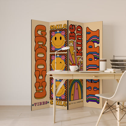 GROOVY POSTERS Rumsavdelare 4 paneler