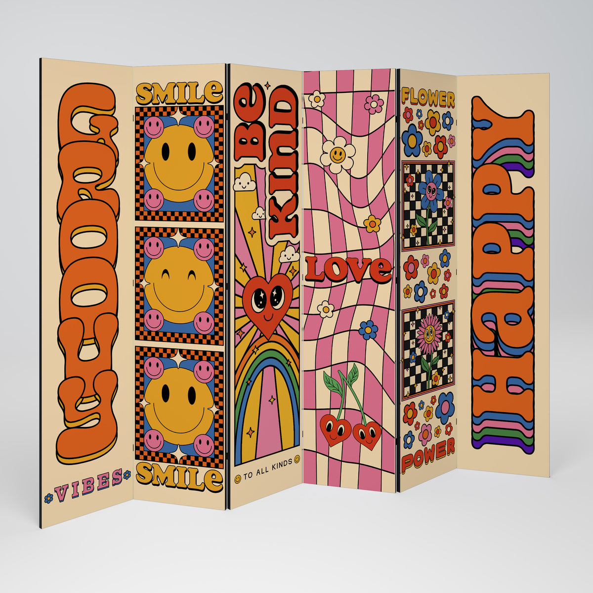 GROOVY POSTERS Rumsavdelare 6 paneler