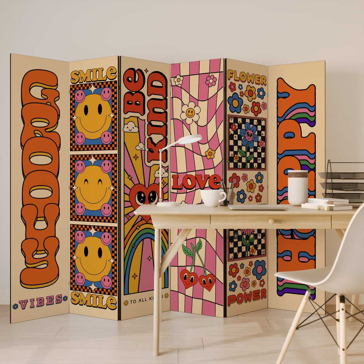 GROOVY POSTERS Rumsavdelare 6 paneler