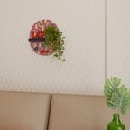 ROCKING LOVE Oval konsthylla i svart finish