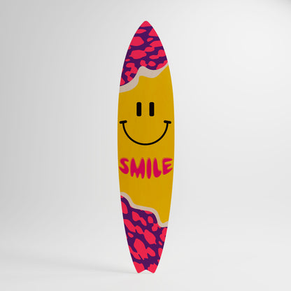 KEEP SMILING Dekorativ Surfbräda