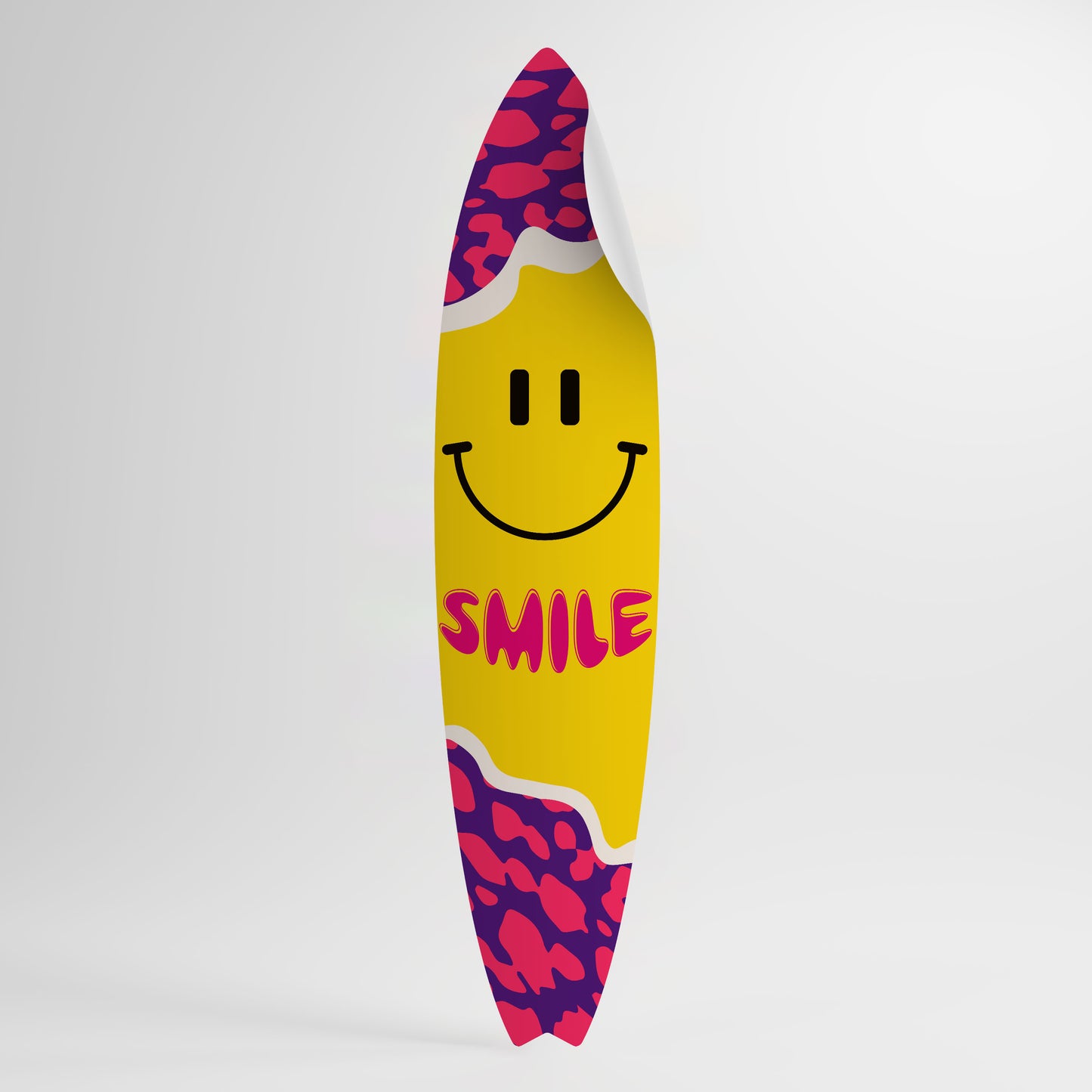 KEEP SMILING Väggdekal surfbräda