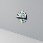 BOTANICAL HURRICANE Oval konsthylla i svart finish