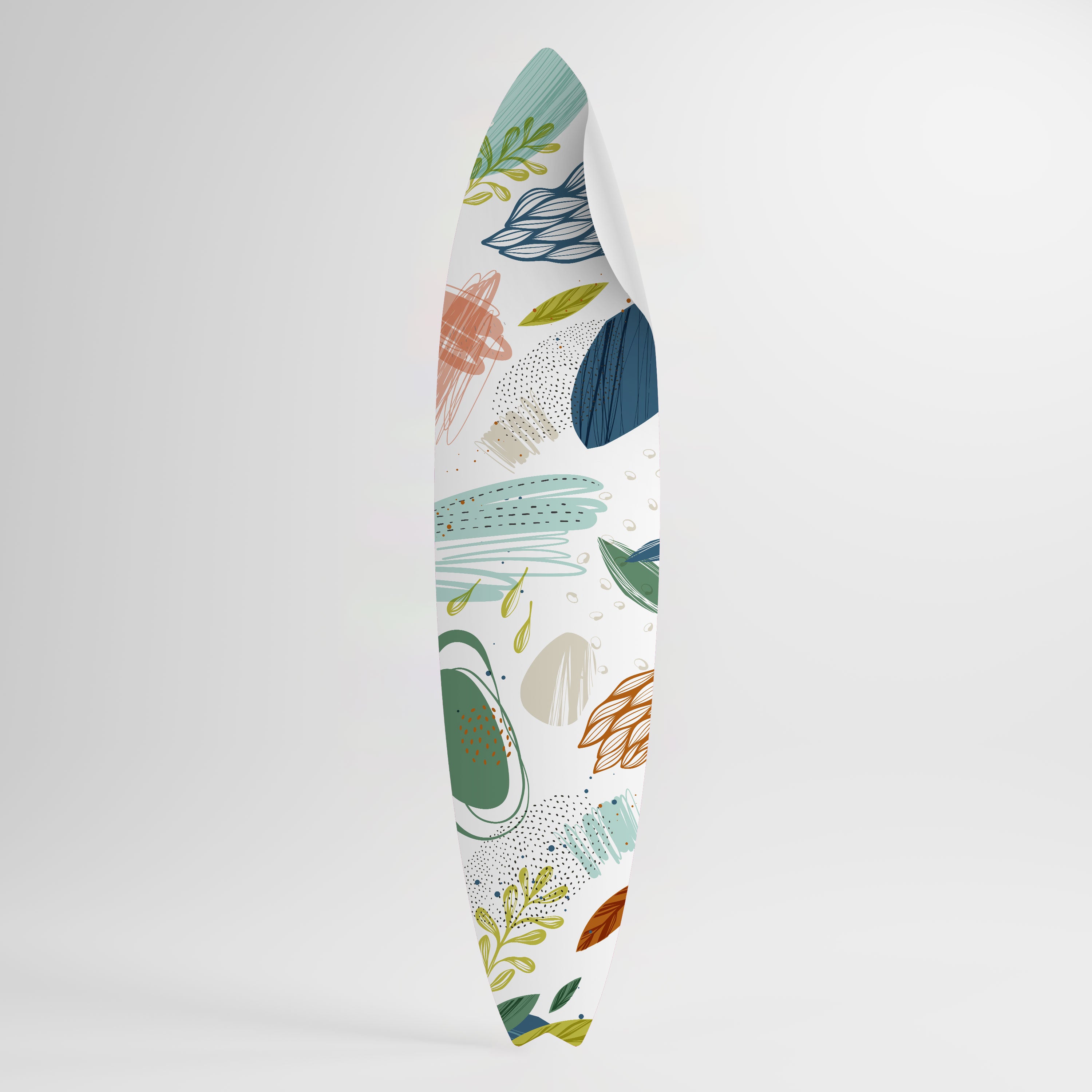 BOTANICAL HURRICANE Väggdekal surfbräda